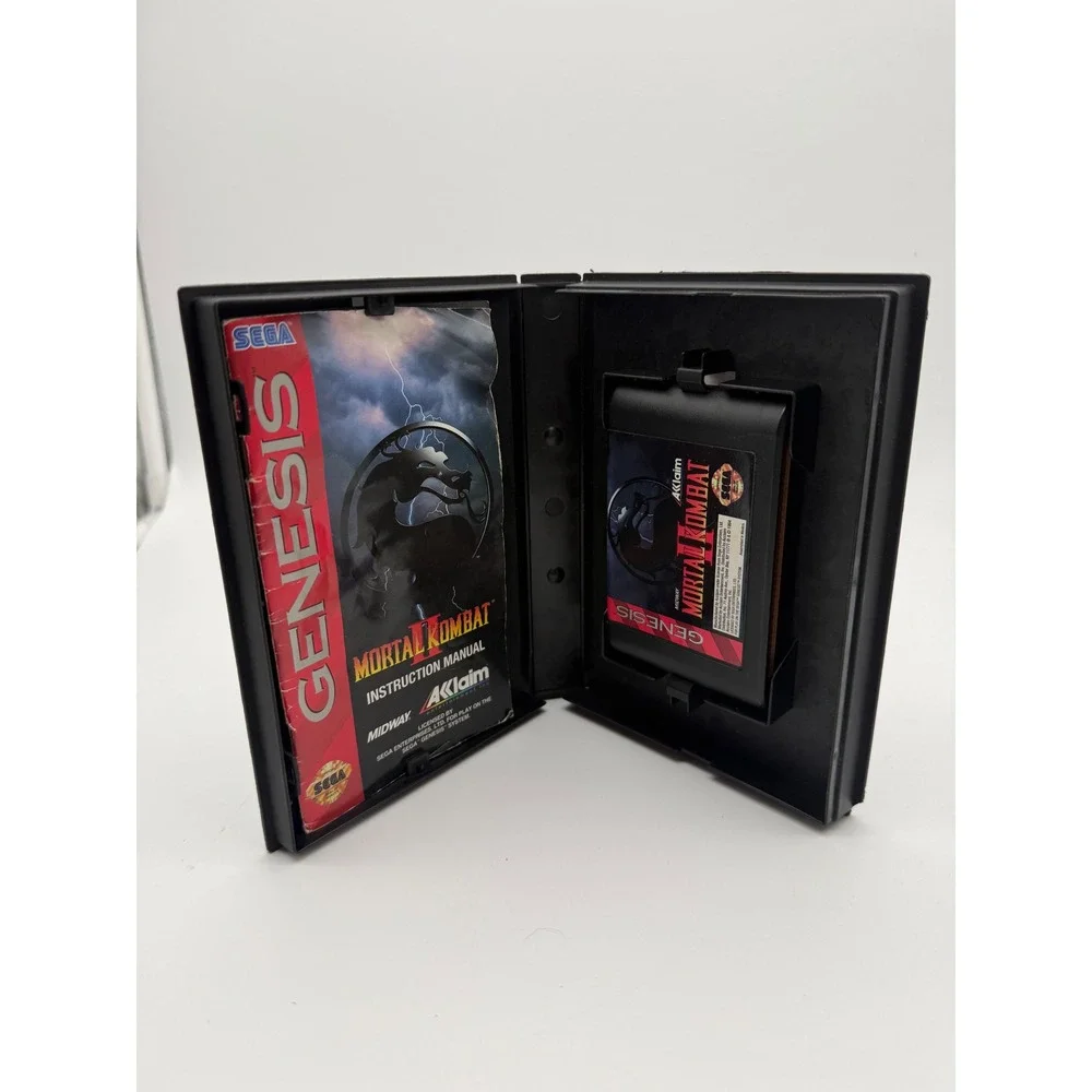 Mortal Kombat II Sega Genesis Game CIB Case Manual Midway Acclaim MK2 TESTED